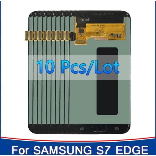 10 pcs/lot Original 5.5'' Screen for SAMSUNG Galaxy S7 edge LCD Display G935F SM-G935FD Touch Digitizer Assembly Repair Parts