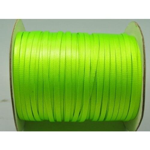 100 Yards Neon Green FLAT Korean Waxed Cord Craft Lace String Thread 4mm