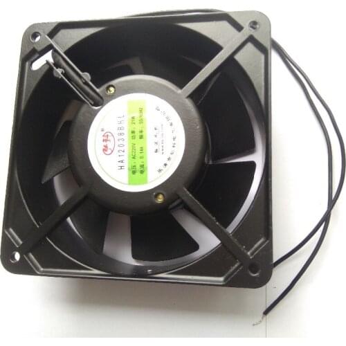 12038 Axial Fan Industrial Cabinet Distribution Box 12CM Cooling Fan 220V Silent Axial aluminum big Fan