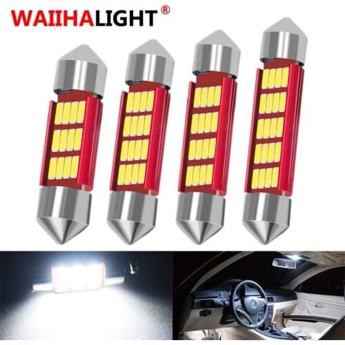 1x Festoon 31mm 36mm 39mm 41mm C5W C10W Auto Bulb Doom Lamp Ceiling Canbus No Error Car Interior Dome Light Trunk Lights 12V