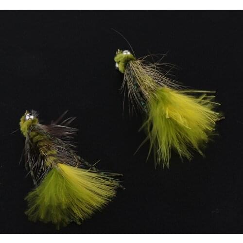 2X Hand-tied Fly Fishing Lures Fly Hooks For Bass Salmon Fishing Trout Flies