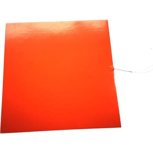 700*700*1.5mm 220v 1500w Big Size Heat Bed for 3d printer adhesive 1 side 300mm lead wire come out from middle of 1 side