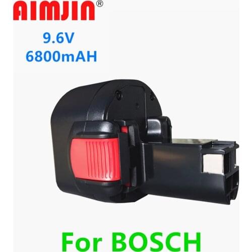 2021 100% BAT048 9.6V 6800mAh Ni-CD Rechargeable Battery Power Tools Battery for Bosch PSR 960 BH984 BAT048 BAT119 Free Shipping