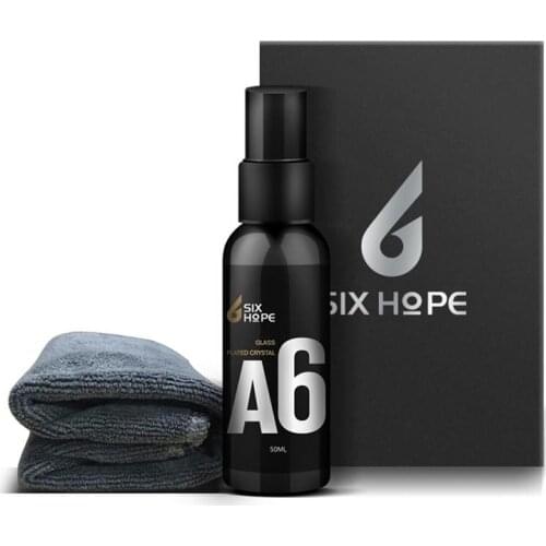 50ml Automotive Car Glass Coating Agent Rainproof Rearview Mirror Car Glass Cleaning Water Flooding Agent A6 With Towel