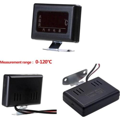 12/24v Car Digital Water Temperature Gauges Sensor 10/12/14/16/17/21mm Universal solid durable anti-vibration anti-bump stable