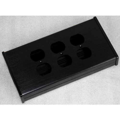 Free ship WA15 power socket, all aluminum housing (6 hole socket)