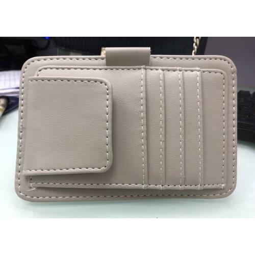 Car glasses clip car glasses case car card business card clip eye box storage sun visor card wallet