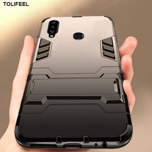 Case For Samsung Galaxy A20S Silicone Cover Anti-Knock Hard PC Robot Armor Slim Phone Back Cases For Samsung A20S Coque