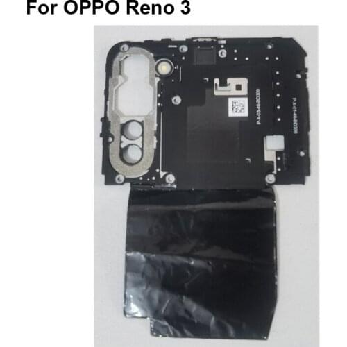 For OPPO Reno 3 Back Frame shell case cover on the Motherboard and WIFI antenna With Flashlight Cable parts For OPPO Reno3
