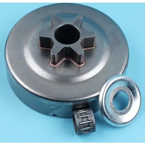 Clutch Drum Spur Chain Sprocket 3/8" 6T & Needle Bearing For STIHL MS180 MS170 018 017 MS 170 180 Chainsaw