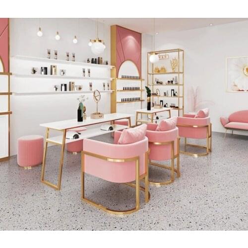 Cheap quality wood Single Double Modern Nail Table