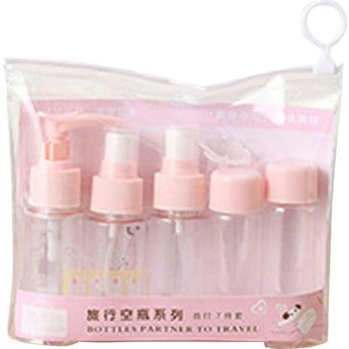 Travel Empty Bottle Mini Makeup Cosmetic Face Cream Pot Bottles Plastic Transparent Empty Make Up Container Bottle Travel Kit