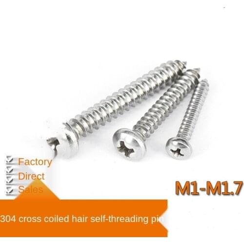 M3.5-M4 stainless steel 304 round head self-tapping screw micro disc screw GB845