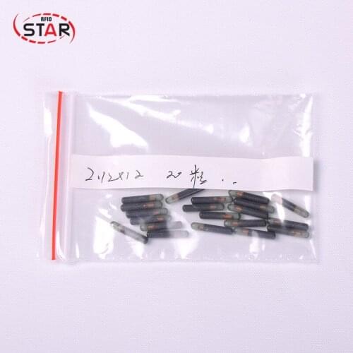 10pcs implant bioglass animal microchip 2.12x12mm Iso11784/5 Fdx-a microchip 125khz rfid transponder arowana bird horse dog chip