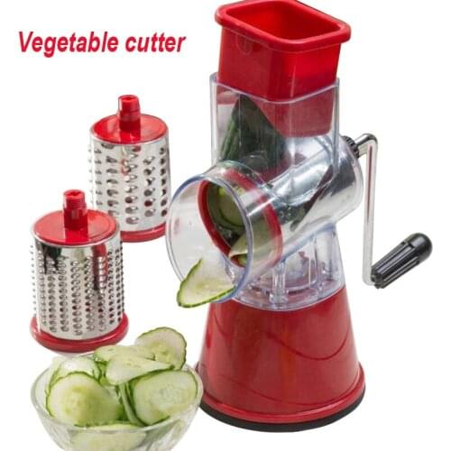 Multi-function cutting machine Home vegetable fruit Shred cutter Manual roller slicer for potatoes, onions, carrots, apples ect