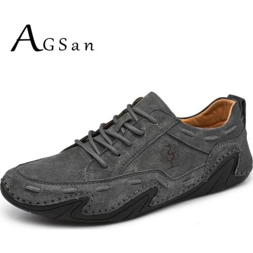 Handmade Cow Leather Casual Shoes Men Luxury Brand Driving Shoes Big Size 48 47 Gray Mens Flats Italian Shoes Lace Up Footwear