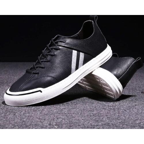 New Design Genuine Real Cow Leather Mens Fashion Business Casual Shoe Breathable Men Shoes Fashion Sneakers