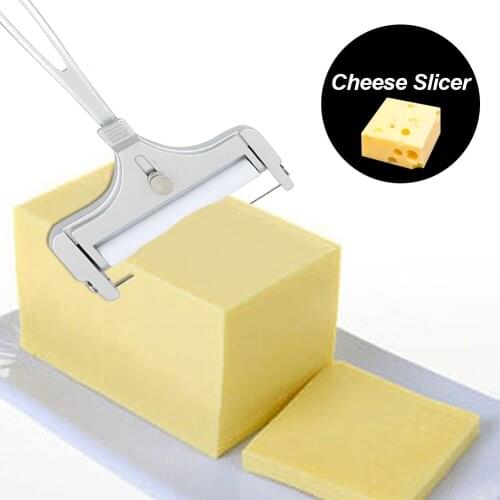 Adjustable Cheese Slicers Cutter Stainless Steel Wire Cheese Slicer Thickness Cheese Cutter For Cheese Kitchen Cooking Tools #W0