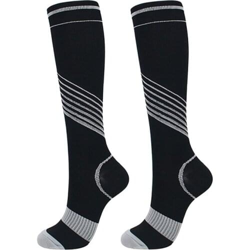 New Men Women Compression Socks Fit For Sports Compression Socks For Anti Fatigue Pain Relief Knee High Stockings EU 35-46