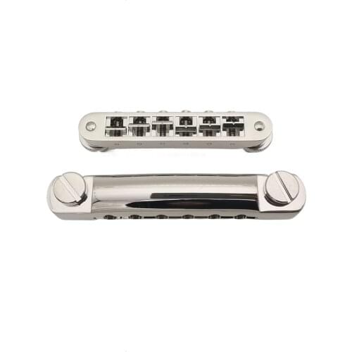 O-Matic Bridge Nashville type Nickel with tailpiece stop bar for Lespaul Guitar Parts Guitar Bridge Tune