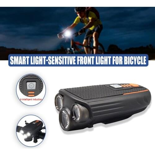 Rechargeable Bike Front and Back Lights with 3 LED Lights Portable Durable Waterproof Easy to Install for Bike MC889