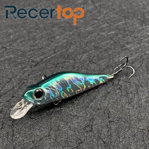 Recertop 2021 fishing lures hard swimbait 6cm 6.5g trout lure buzz bait Lake fishing Laser coating minnow good quality hooks