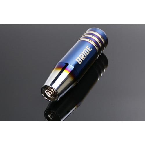 Free shipping Burnt Blue Style NOS BRIDE Aluminum 13cm Gear Shift Knob Shifter Lever Head for Universal Car