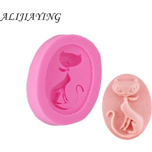 Cartoon style cats DIY silicone molds for cake decoration fondant chocolate soap mold cake Polymer Clay Resin tools D0905