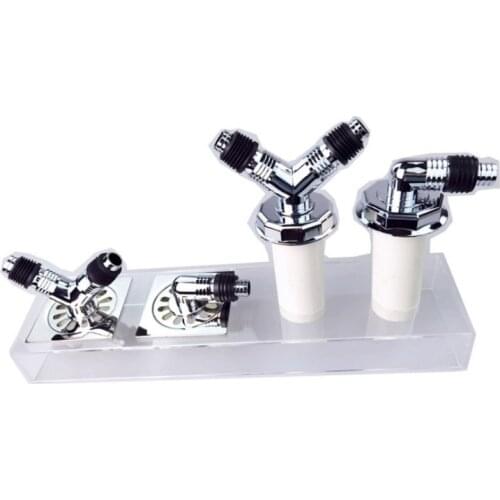 ABS Floor Drain Joint Washing Machine Special Elbow Universal Fit Dishwasher Connector Sewer Chrome Plated Accessories Adapter