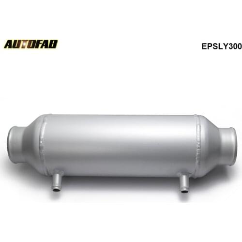 Universal Plate Water Liquid To Air Front Mount Intercooler Barrel Cooler 5" x 12" For Supercharger Turbo Car EPSLY300