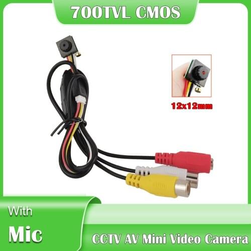 700TVL Super FPV Mini Analog Camera 12x12mm Micro Video Camera CMOS Sensor Color AV Camera Home Security Surveillance Cam