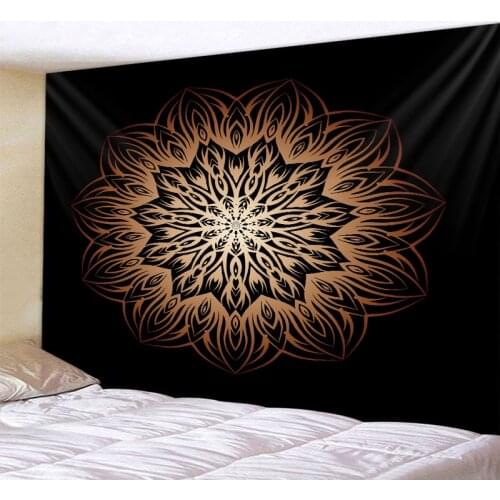 Vintage art painting tapestry mandala wall hanging bohemian hippie wall decoration beach towel polyester yoga blanket 8 sizes