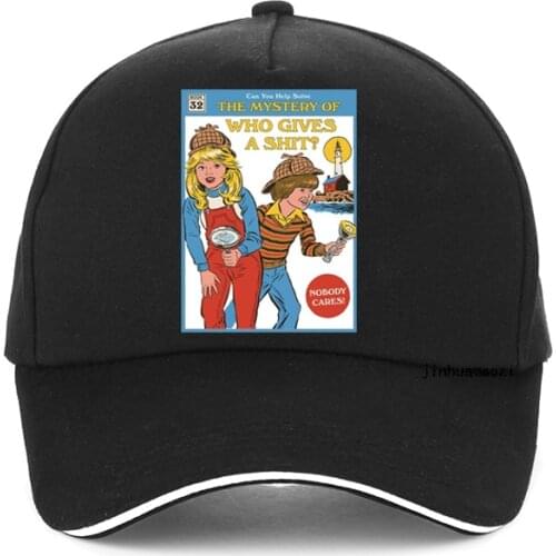 Can You Help Solve The Mystery Of Who Gives A Shit Letter print Baseball cap Satan Demon Men Women Trucker hats