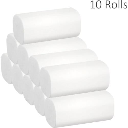 10 Rolls Paper Hand Towels Toilet Paper Toilet Roll Tissue Napkin Disposable Face Towel Roll Paper Tissue Toilet Paper for Home