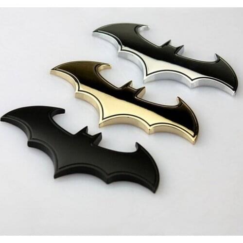 2019 New Car 3D Metal Stickers Personalized Bat Car Logo Scratch Modified Body Funny Sticker Automotive Wxterior Accessories