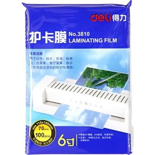 3810 plastic film 6-inch transparent photo card protection film special 100 sheets 7C plastic film for plastic packaging machine