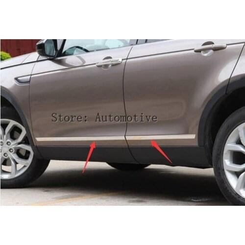 4pcs/set Stainless Steel Chrome Side Door Molding Trim Decoration For Land Rover Discovery Sport For Discovery 5 Auto Parts