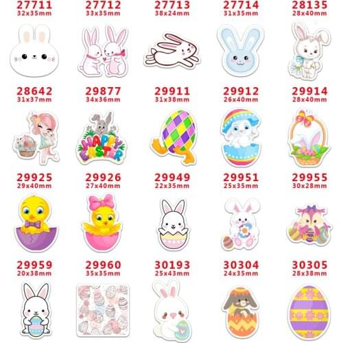 Free shipping 30 pcs easter day cartoon character planar resin PR 27711