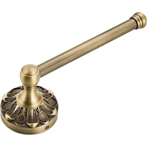 Bathroom Paper Dispenser Roll Toilet Paper Tissue Towel Holder Bar Bronze