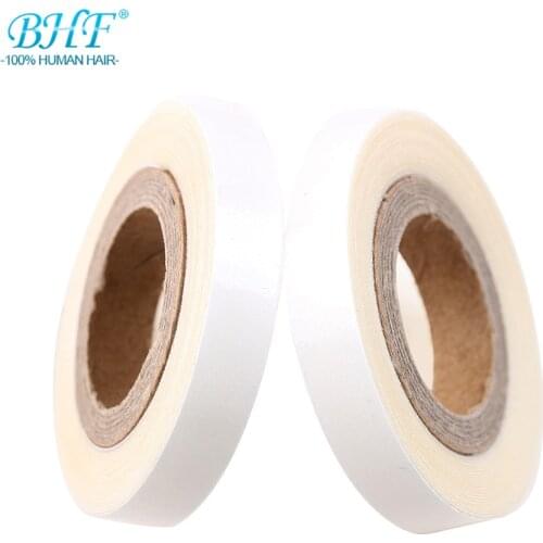 BHF 2 rolls tape Double Sided Adhesive strong Dedicated Professional Roll Tape For Tape Hair Extension/Toupee/Lace Wig