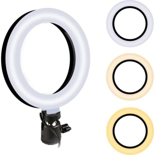 Ring-shaped Adjustable Live Working Light Adjustable Fill Light Beauty Lighting Meeting Video Live Broadcast Clip Light