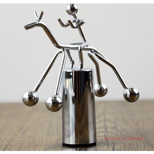 Best Gift For Friends Iron Craft Horse Riding Newton Pendulum Perpetual Motion Newtons Cradle Funny Desk Decoration Accessories