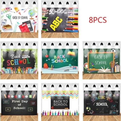 MOCSICKABack to School Photography Backdrop Welcome Back to School Blackboard Background Pencil First Day of School Backdrop