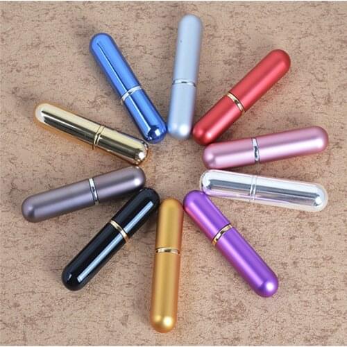 MUB 5ML Portable Travel Filling Perfume Sprayer Bottle Aluminum Spray Atomizer Empty Parfum bottle Makeup Container