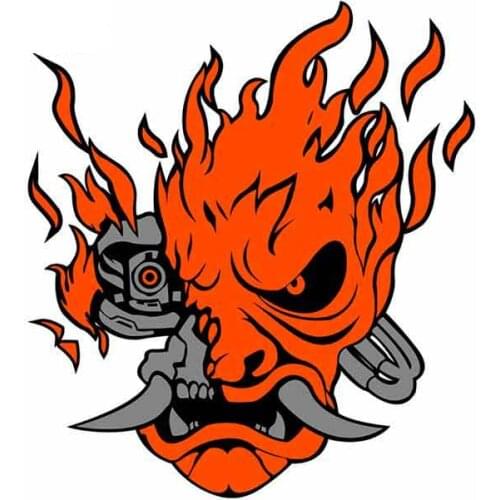 Cartoons Car Sticker Samurai Car Styling Vinyl Motorcycl Decals Cover Scratches Waterproof PVC 13cm X 12cm