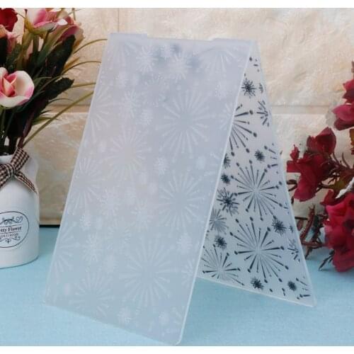 Plastic Embossing Folder Template For DIY Scrapbook Photo Album Card Paper Craft Christmas Snowflake E56E