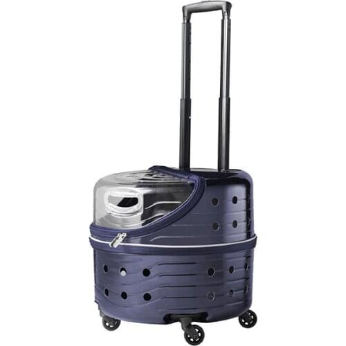 Pet Cat Backpack Breathable Dog Cat Travel Outdoor Trolley Case Backpacks Portable Packaging Carrying Pets Supplies