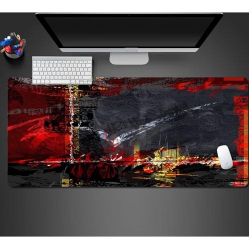Modern Abstract Creative Mousepad Advanced Natural Rubber Washable Game Mats Best Selling Halloween Lock Pad Personalized Gifts