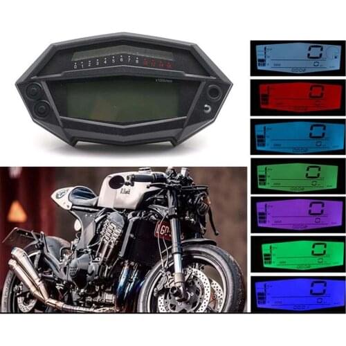 Motorcycle Tachometer Hour Meter Digital Speedometer Gear Tndicator Motorcycle Parts White Backlight For Kawasaki Z1000 7 Colors