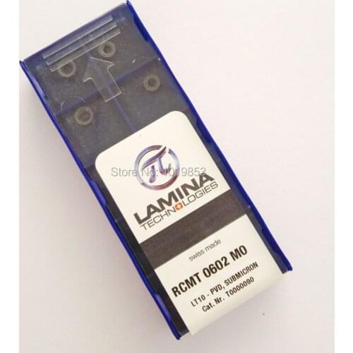 RCMT0602 MO LT10 carbide inserts for indexable end milling cutter CNC machine